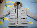 京东京造【进口极寒95鹅绒服】羽绒服男外套女冬季新款中长款 冰川灰 S 实拍图