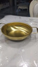 【韩剧同款】加厚不锈钢干锅海鲜锅火锅金色平底浅锅双耳锅泡面锅 单人款19cm【金色】双柄汤锅 实拍图