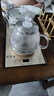 益茶福全自动上水电热水壶底部上水嵌入式茶台功夫茶烧水壶饮水烧水一体机抽水玻璃煮茶壶保温泡茶壶 SQ-008金色玻璃套装 1L 实拍图