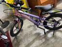 凤凰山地自行车男女变速山地车碟刹青少年儿童自行车学生单车 星际 粉紫【单速+三刀轮】 18寸【适合120-155cm】 实拍图