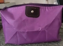 骑行便携收纳包化妆包旅行用品水饺包婴儿推车收纳袋大容量防水 紫色一个装 实拍图