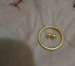 中国黄金（CHINA GOLD）三生三世黄金戒指女款足金古法素圈女士指环生日礼物送女朋友妈妈 古法素圈戒指10# 金重约0.3g 实拍图
