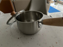 双枪316L不锈钢小奶锅辅食锅汤锅泡面蒸锅燃气电磁炉16cm带盖 实拍图