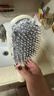 名创优品（MINISO）梳子立式长柄气囊梳按摩梳造型梳美发梳生日礼女 米白+清洁刷 实拍图