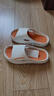 回力居家男士拖鞋室外穿四季防滑臭沙滩凉拖鞋HL02331白橙色42-43码 实拍图
