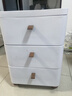 纳份爱免安装抽屉式收纳柜卧室加厚床头柜客厅多层储物柜子家用置物柜 40cm面宽（顶部带木板）【需安装】 三层【店长推荐】 实拍图