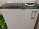 奥克斯（AUX）洗衣机半自动家用双缸双桶大容量小型租房宿舍波轮双杠强力去污省水电 【国补】13公斤【洗8+脱5+终身联保】黑色 实拍图