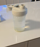 乐扣乐扣（LOCK&LOCK）塑料水杯摇摇杯健身男士蛋白粉随手杯学生便携运动大容量柠檬杯子 月白灰 720ml 实拍图