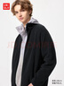 优衣库男装女装摇粒绒拉链茄克/长袖外套廓系夹克479792 09 黑色 S 实拍图
