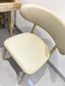 椅子餐椅全实木餐厅椅家用餐桌靠背椅网红皮凳子北欧现代酒店歺椅 原木色+卡其猫抓皮（自己安装） 实拍图