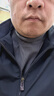 京东京造长袖t恤男打底衫摇粒绒秋冬加绒保暖内衣男装衣服半高领 中灰 2XL 实拍图