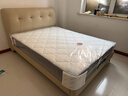 全友家居 奶油风头层牛皮茉伊真皮床头软包靠背卧室家用1.5米双人大床 实拍图