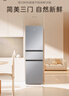 海尔（Haier）「真省电」217L三门小冰箱黑金净化一级能效风冷无霜星辉银BCD-217WGHC3E9S9国家补贴 实拍图
