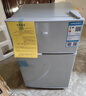 奥克斯（AUX）家用双门迷你小型冰箱 冷藏冷冻保鲜小冰箱 宿舍租房节能电冰箱 【国家补贴】BCD-24K118 基础款 银色 实拍图