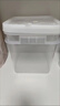 水杉食品级加厚透明色白色正方形塑料桶带盖水桶加厚钓鱼桶养鱼桶泡菜桶种子肥料农资包装桶 10L-透明色-无刻度 实拍图