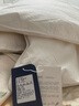 源生活防钻绒 100%白鸭毛羽毛被芯 双人秋冬被子 7斤 200*230cm 白色 实拍图