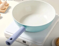帅康（Sacon）炒锅陶瓷不粘锅炒菜锅平底家用0氟煎锅炉灶通用易洁少油烟32CM 实拍图