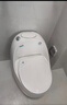 JMUTWMO家用抽水马桶新款侧按坐便器卫生间创意蛋形防冻虹吸式个性座便器 亮光白色 305/300mm 实拍图