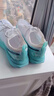 特步一体成型3代跑步鞋男体考耐久竞训支撑轻盈跑鞋女休闲运动情侣鞋 白/极光绿/石青蓝-势如破竹-男 43.5 实拍图