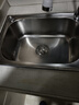高冈水槽304加厚不锈钢洗菜盆大单槽洗碗厨房水池家用淘菜洗菜盆菜池 单槽53X38+下水配件 实拍图