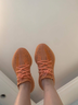 阿迪达斯yeezy350全透火山橙椰子透气男女休闲鞋GW2870 38.5 实拍图