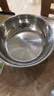 【不锈钢】和面盆厨房烘焙家用火锅盆洗菜打蛋汤锅盆醒面盆料理盆 32cm【热卖款】不锈钢 和面盆 实拍图