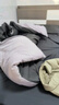 艾薇 A类水洗棉单人床宿舍三件套床单磨毛被罩 极速灰被套150*200cm 实拍图