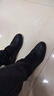 红蜻蜓商务休闲皮鞋男士正装德比鞋加绒棉鞋保暖男鞋WTA7376黑色40 实拍图