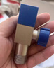 潜水艇（Submarine）F301 黄铜加厚三角阀八字阀 止水阀 陶瓷阀芯国标4分（蓝色） 实拍图