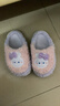 冬季儿童棉拖鞋男女童保暖防滑加绒亲子包跟中小童宝宝毛毛棉拖鞋 升级版西瓜红兔子拖鞋 12 32/33码（内长19CM适合脚长18 实拍图