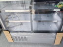 简所凉菜卤菜烧烤展示柜冷藏展示柜熟食保鲜鸭脖展示柜鲜肉保鲜柜商用直冷熟食展示柜三层熟食柜展示柜 拉丝银/直角款-前后开 130*65*123cm 实拍图