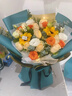 艾斯维娜鲜花速递向日葵混搭花束生日礼物全国同城配送 向日葵香槟韩式花束 实拍图