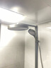 汉斯格雅飞雨系列淋浴花洒全套增压浴室套装恒温明装浴室枪灰色智能数显大置物 HS02枪灰色【冷热圆顶喷】3D水力按摩 实拍图