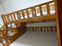 临稚胡桃木 儿童上下床实木高低床双层床上下铺床两层木床子母床 梯柜款 上铺宽1.3米下铺宽1.5米 实拍图