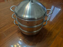 铂力人18/10L不锈钢蒸锅家用2026新款大汤锅加厚一体电磁炉燃气灶 【送双层蒸笼】蒸锅8.5升 3 32cm 实拍图