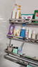 希太沐三层加高浴室置物架304不锈钢加厚卫生间放置架免打孔厕所壁挂架 银亮60cm三层加高置物架 实拍图