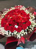 幽客玉品情人节鲜花速递红玫瑰花束表白送女友老婆生日礼物全国同城配送 33朵红玫瑰花束—女王款 实拍图
