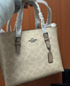 蔻驰（COACH）【品牌直供】女士MOLLIE中号斜挎手托特包CV965新年礼物 实拍图