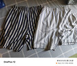 宜而爽100%纯棉家居中裤男春夏居家外穿打底竖条休闲裤男  实拍图