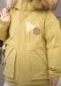 鸭鸭儿童羽绒服2026冬季新款男女童毛领连帽中大童加厚保暖外套HR 姜黄色（毛领） 170 实拍图