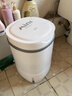 VCJ洗衣机半全自动迷你洗衣机小型洗脱一体小型家用母婴内衣裤洗袜子神器儿童单身人宿舍出租房 新4.5KG【立体水洗去污*定时降噪快洗】珍珠白 实拍图