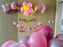 多美忆生日场景布置女孩生日气球儿童道具氛围装饰快乐桌飘装扮粉色套餐 实拍图