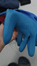 星宇 浸胶劳保手套 优耐保半挂乳胶压纹防滑耐用 工业工地工作木工钢筋工建筑防护手套 12付蓝色A688【耐磨透气柔软】大码L 实拍图