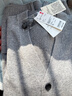 优衣库男装女装柔软绵羊毛V领针织开衫/毛衣毛衫外套478547 04 烟灰色 XL /180/108B 实拍图