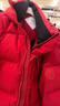 鸭鸭（YAYA）王一博泡芙羽绒服男女同款2024年冬短款连帽时尚休闲保暖情侣外套 中国红色-YE5B006142D S /165 实拍图