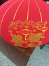 初奥大红灯笼大门挂的2026新年装饰春节元旦装饰品植绒布节庆年货led 【90%大门推荐】一对100#+灯 60cm 实拍图