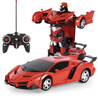 活石遥控汽车变形机器人金刚遥控车儿童玩具男孩3-6岁5生日礼物12岁14 一键变形充电版 警车赛车大号变身电动8岁7岁10新年礼物儿童节 实拍图