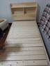 千鹏（QIANPENG） 床 实木床 双人床单人床卧室储物女儿孩童床男家具套装 原木无漆床 1米*1.9米 实拍图