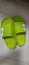 儿童拖鞋夏季外出洗澡居家内防臭防滑男童厚底外穿亲子抗菌凉拖鞋 厚底防滑版-【绿色】 单层 339青蛙 34 /34-35 长度 215 实拍图
