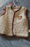 婧麒（JOYNCLEON）婴儿马甲秋冬男女宝宝新生儿童坎肩外穿夹棉保暖背 Jwc200690 实拍图
